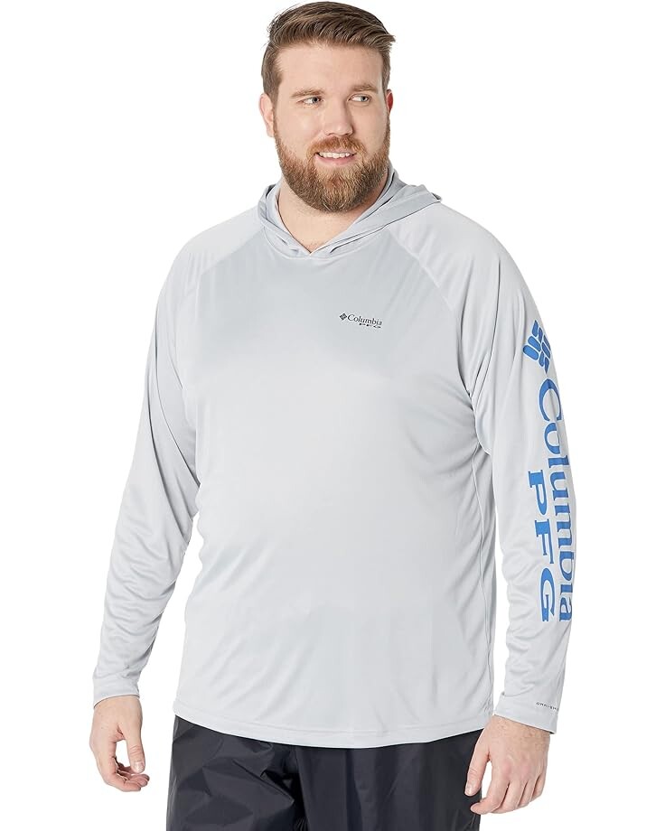 

Худи Columbia Big & Tall Terminal Tackle, цвет Vivid Blue/Cool Grey Logo