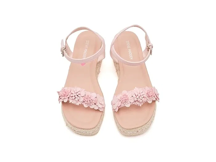 Сандалии с цветочными аппликациями Dori Steve Madden Kids, Blush — фото 3