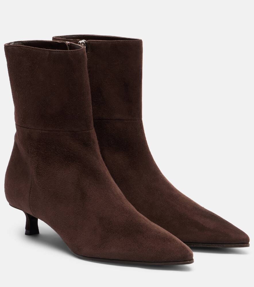 Ботильоны Lory 35 из замши Jimmy Choo, Chocolate