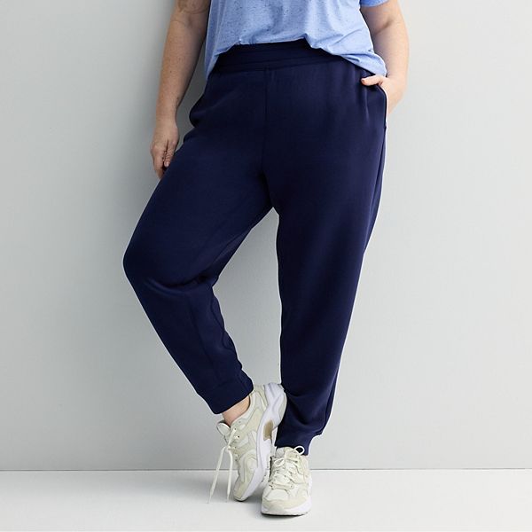 

Брюки Plus size ultracomfort tapered Tek Gear, Navy Romance