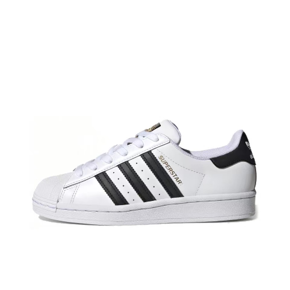 

Кроссовки Adidas Superstar Cloud White Core Black Gold GS