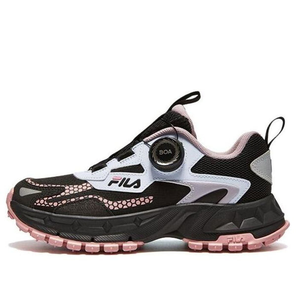 

Кроссовки boa running shoes 'black white pink' Fila, черный