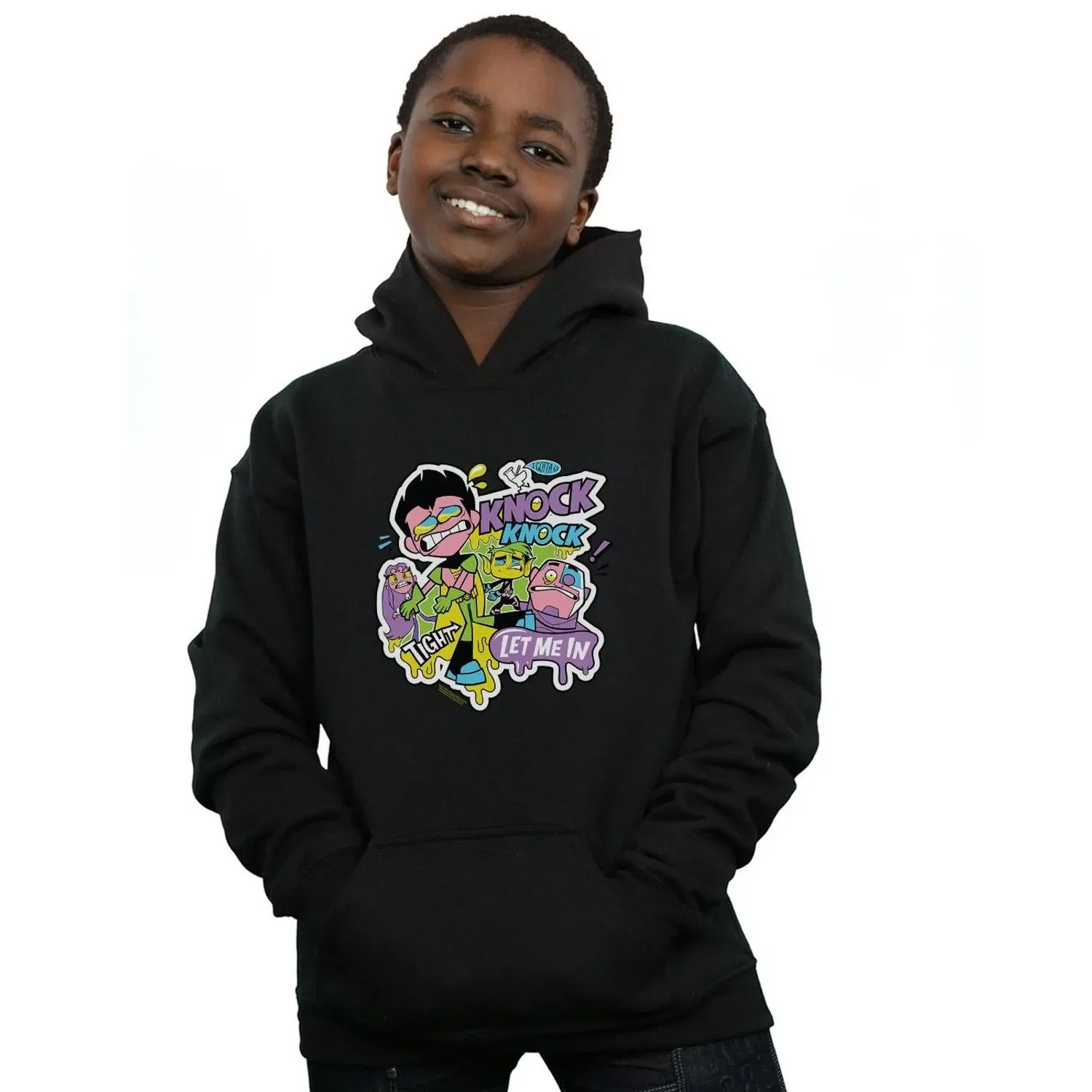 Худи Teen Titans Go с принтом DC Comics, черный