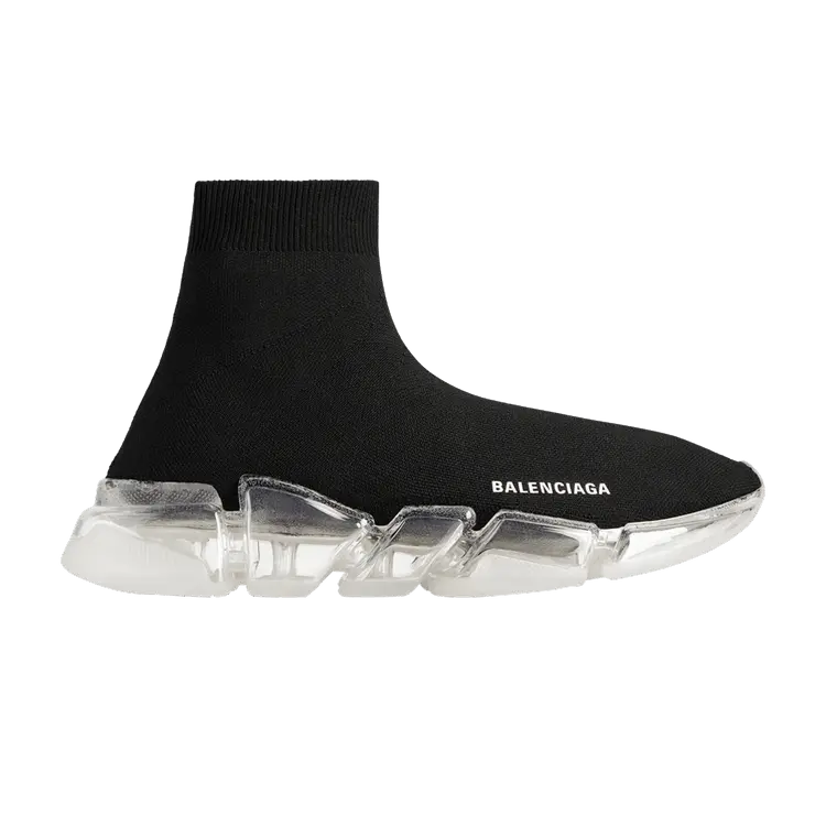 Кроссовки Balenciaga Balenciaga Wmns Speed 2.0 Sneaker 'Full Clear Sole - Black White', черный