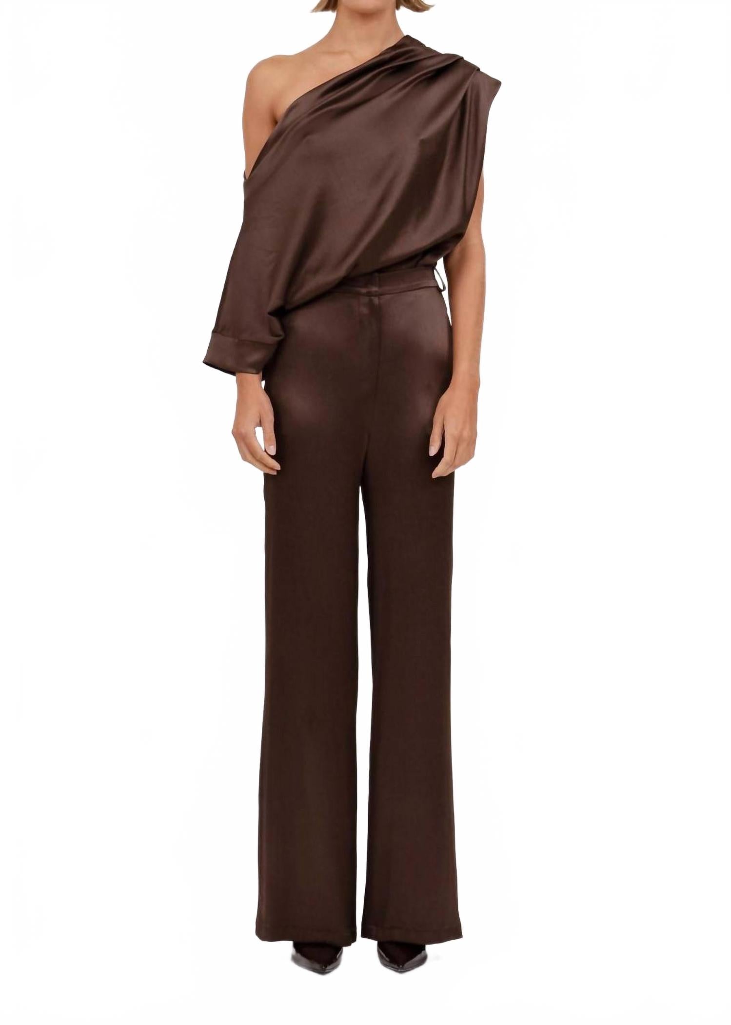 

Кензи топ в шоколадном цвете NONCHALANTLABEL