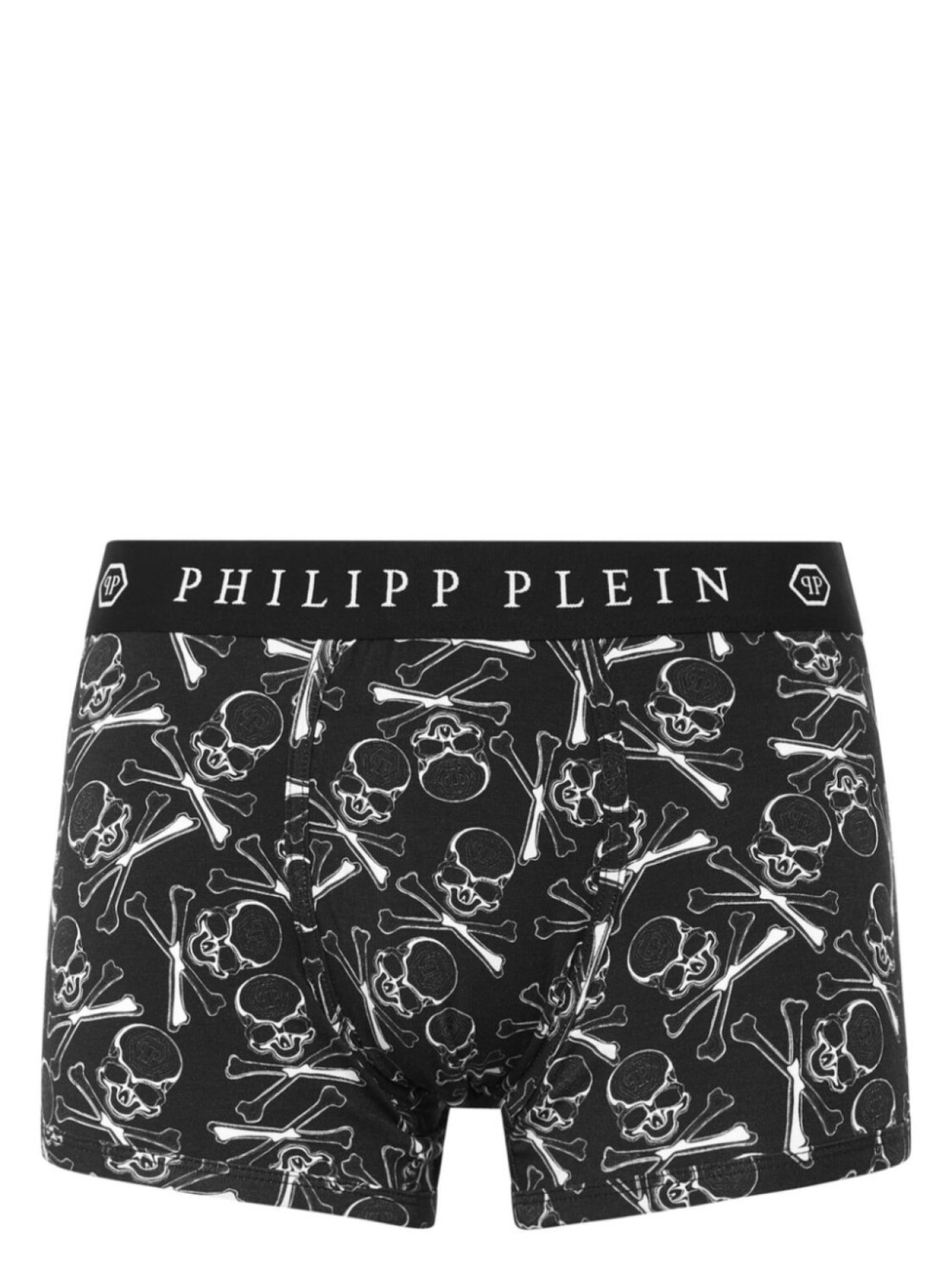 

Philipp Plein боксеры с принтом Skull, черный