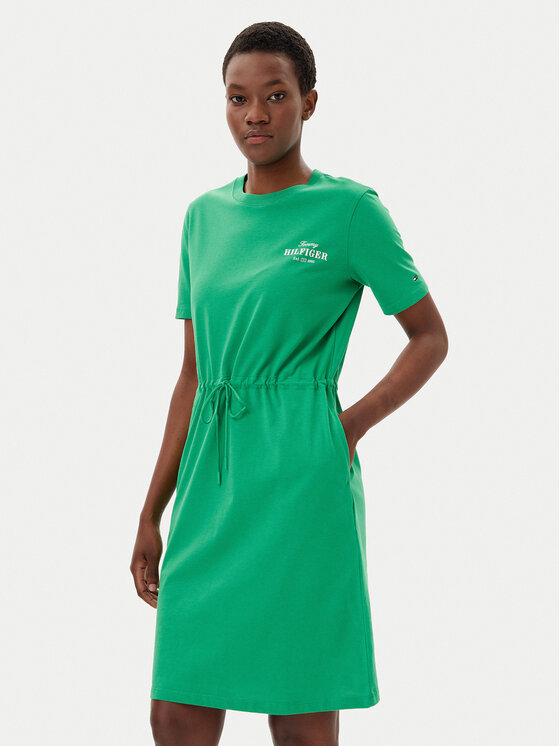 

Платье на каждый день стандартный крой WW0WW45529 Tommy Hilfiger, зеленый