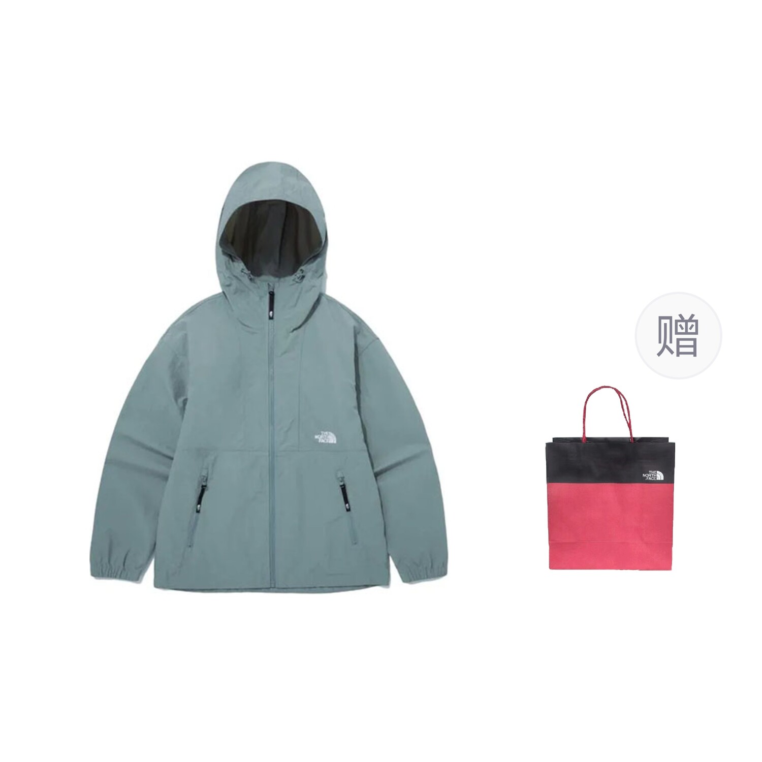 

Куртка унисекс синий + подарочный пакет The North Face