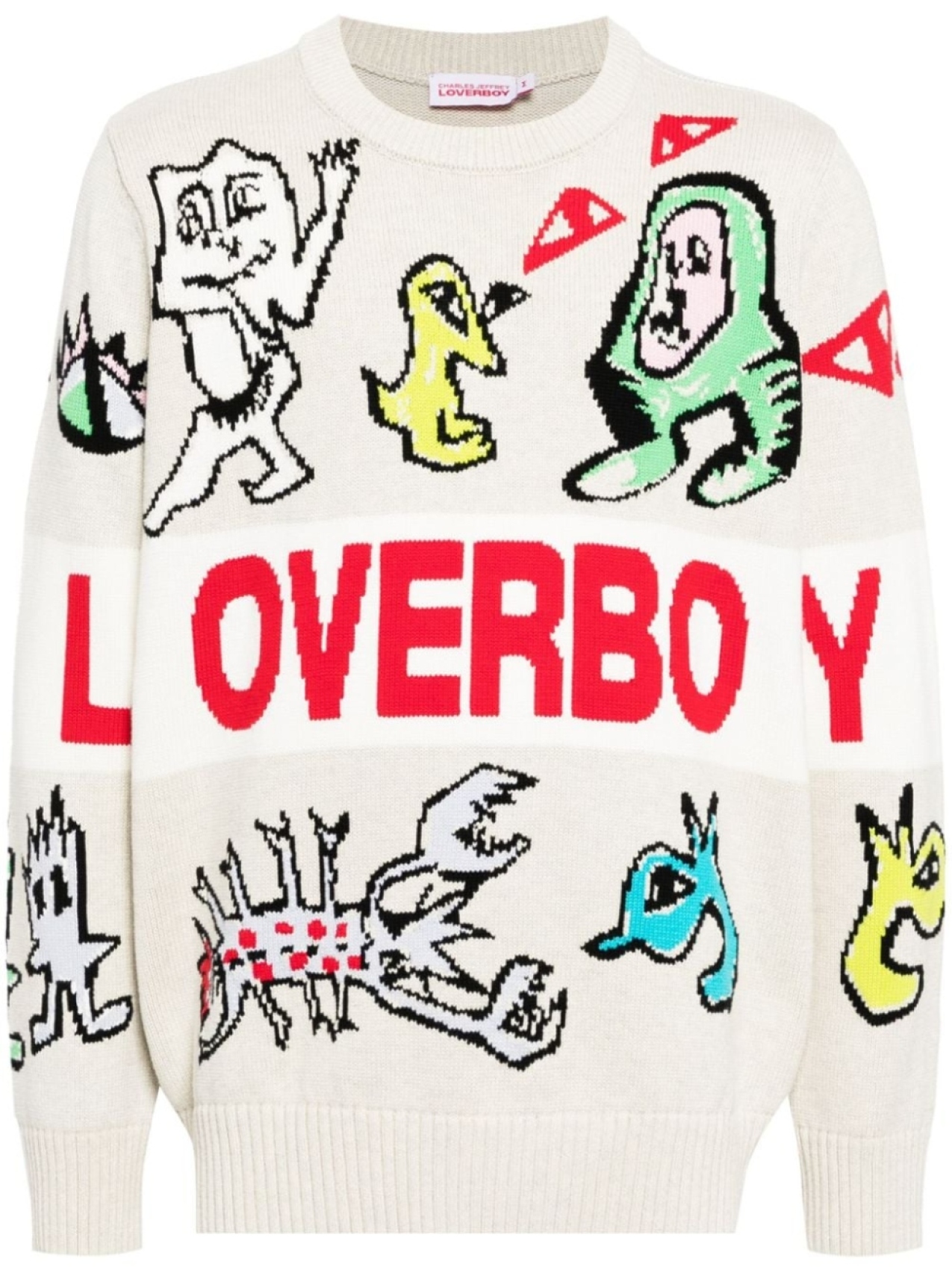 

Charles Jeffrey Loverboy джемпер вязки интарсия, нейтральный цвет