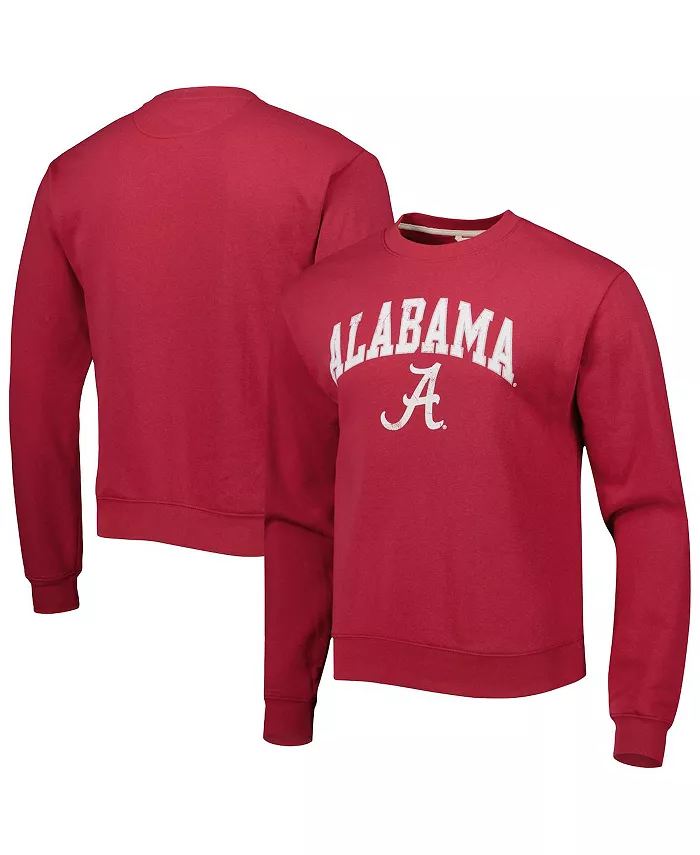 

Мужская флисовая толстовка Alabama Crimson Tide 1965 Arch Essential цвета малинового League Collegiate Wear