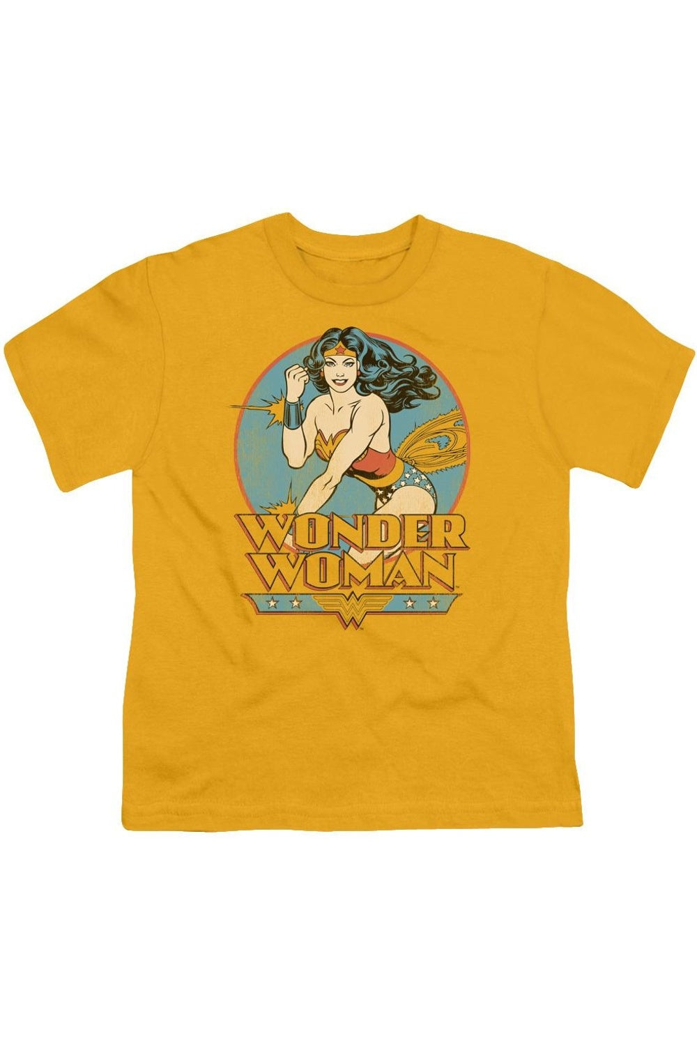 

Футболка с коротким рукавом DC Comics Wonder Woman для детей Gildan, золотой