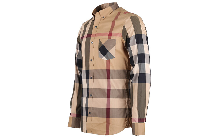 Рубашка мужская хаки Burberry, хаки — фото 2