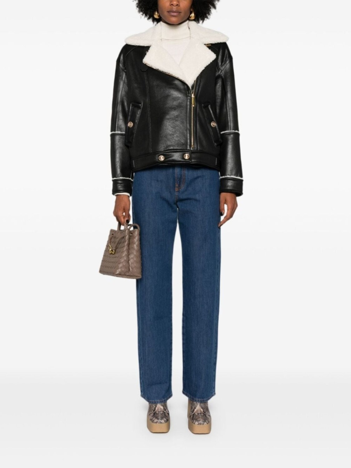 

Elisabetta Franchi куртка на молнии с поясом, черный