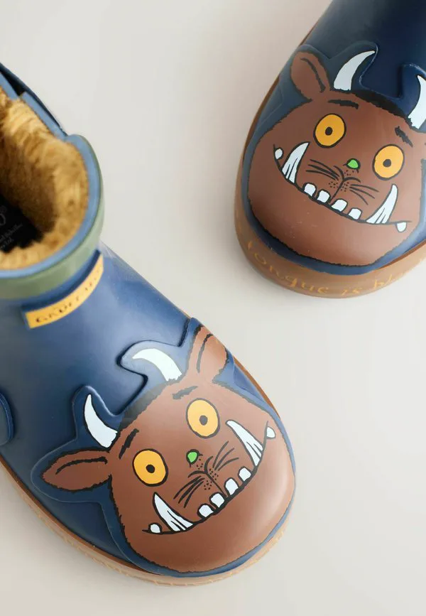Резиновые сапоги стандартного кроя на теплой подкладке Next, Navy Gruffalo — фото 4