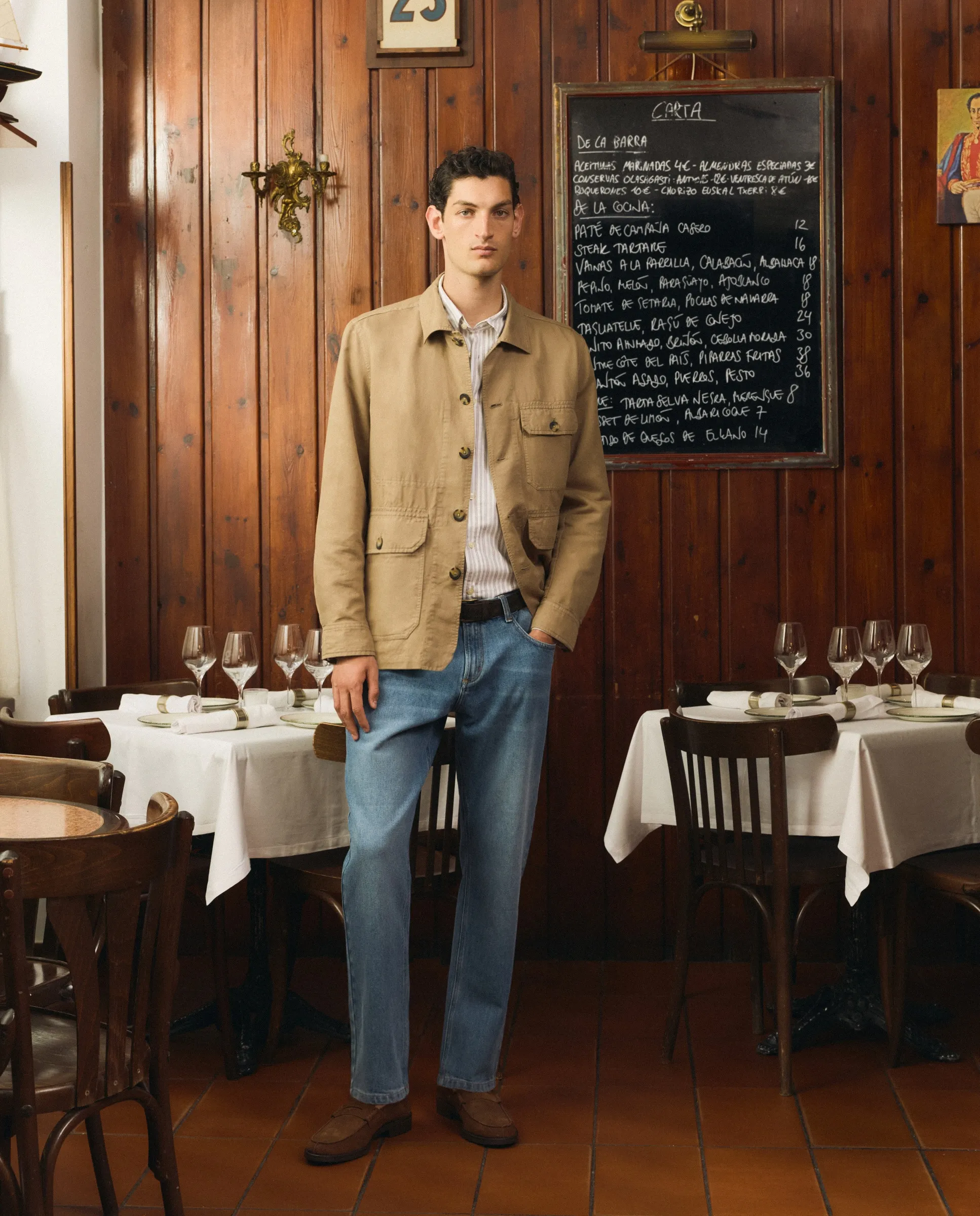 

Хлопковая парка из льна для мужчин Emidio Tucci, светло-коричневый