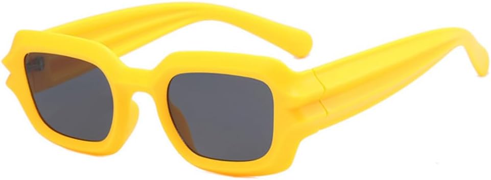 

Необычные популярные солнцезащитные очки для женщин, винтажные панк-солнцезащитные очки, модные очки для женщин, очки для активного отдыха для мужчин TKKTLLT, Yellow Gray