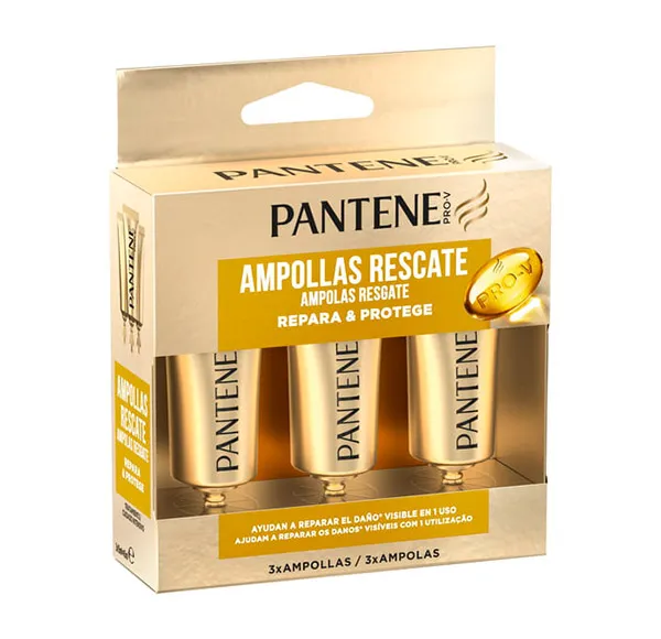 Лечение для борьбы с признаками агрессии Ampollas Rescate 1 Minuto Pantene, 3 UD — фото 2