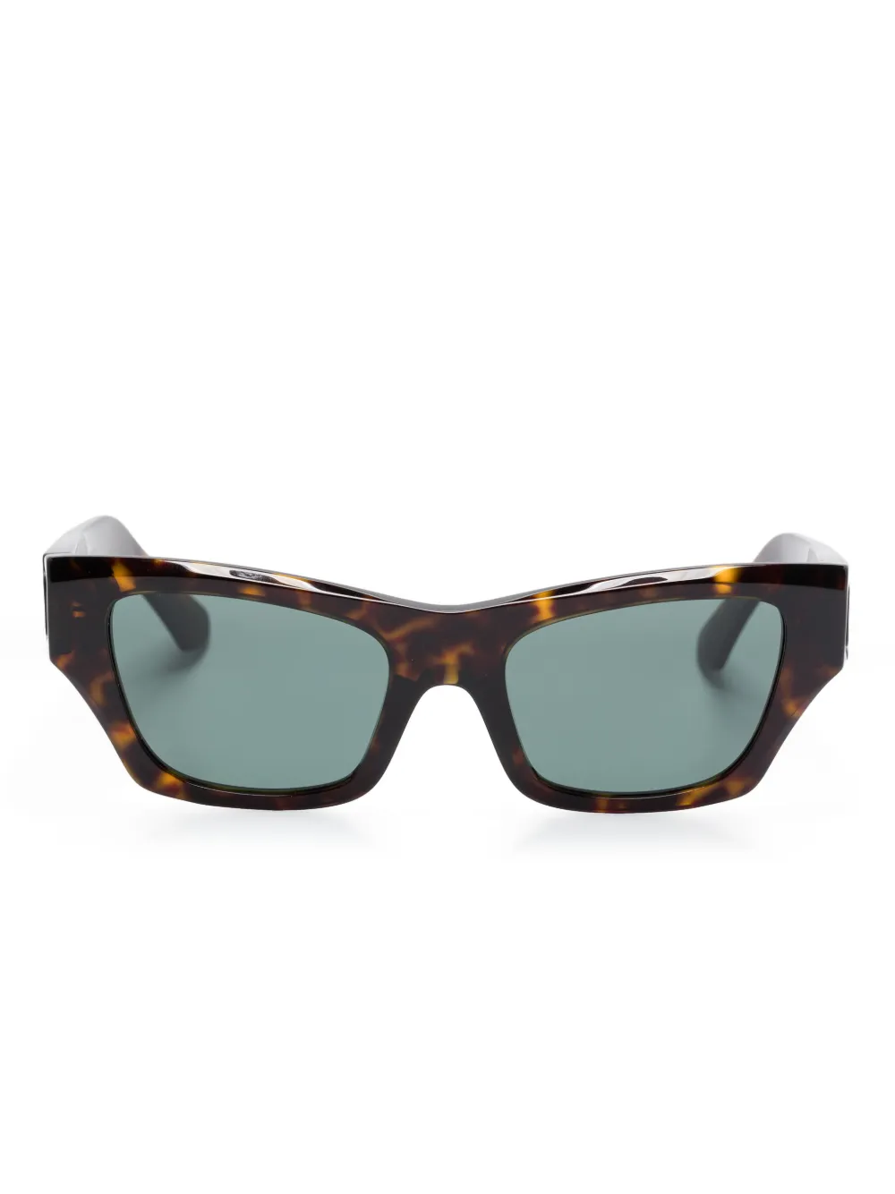 

Солнцезащитные очки черепаховой расцветки Burberry Eyewear, коричневый