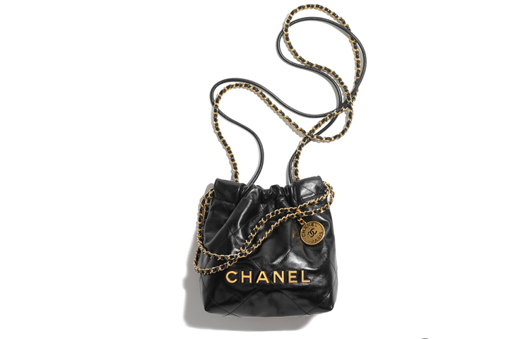Сумка 22 Mini 23S Глянцевая Телячья Кожа Черная CHANEL — фото 3