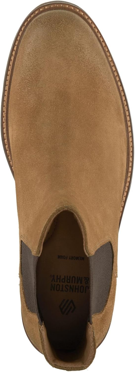 Мужские ботинки-челси Johnston Murphy Calder, повседневные и элегантные Johnston & Murphy, Snuff Waxed Suede — фото 2