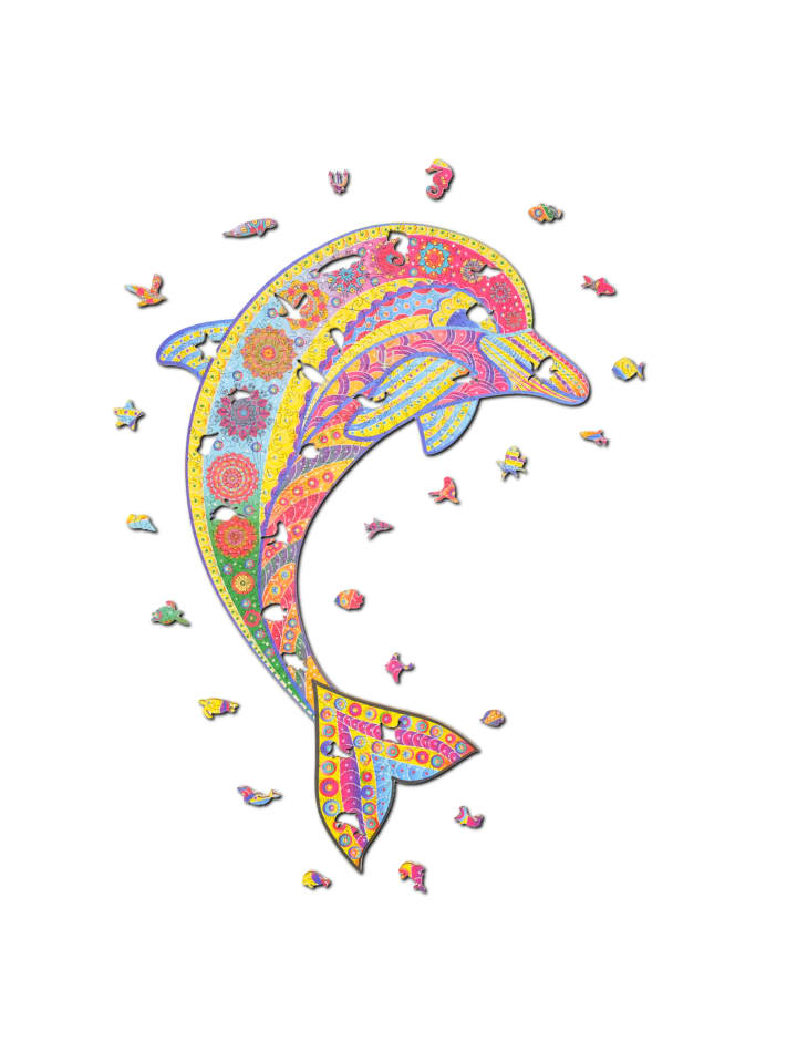 

Пазлы Woody Puzzles - Дельфин (299 деталей) в красочном исполнении