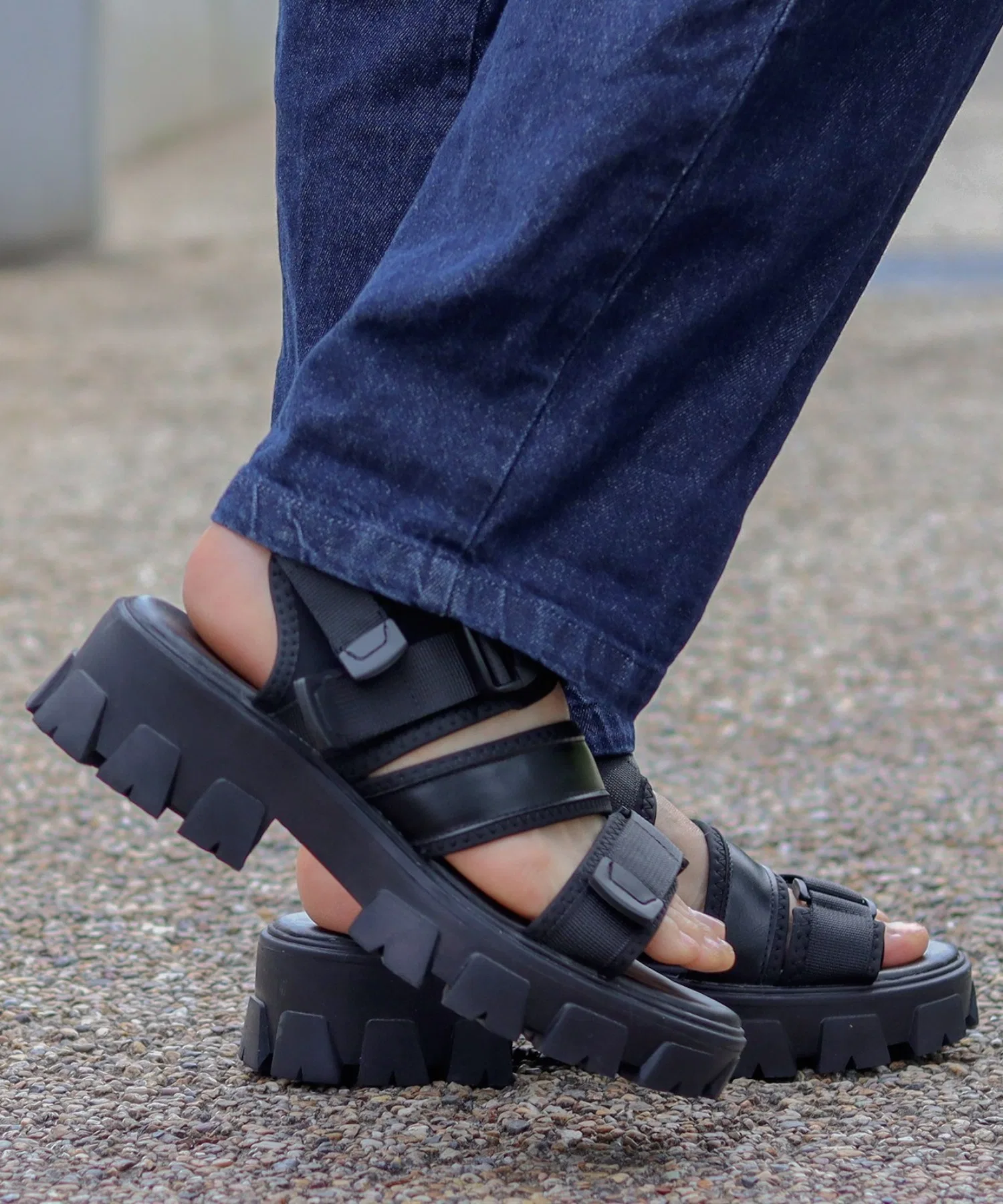 Мужские сандалии LOVEHUNTER +5.5cm High Sole Belted Sandals