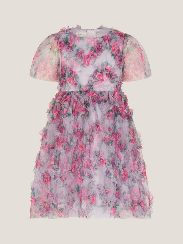 

Детское праздничное платье Roma Peony с рюшами Monsoon, Lilac