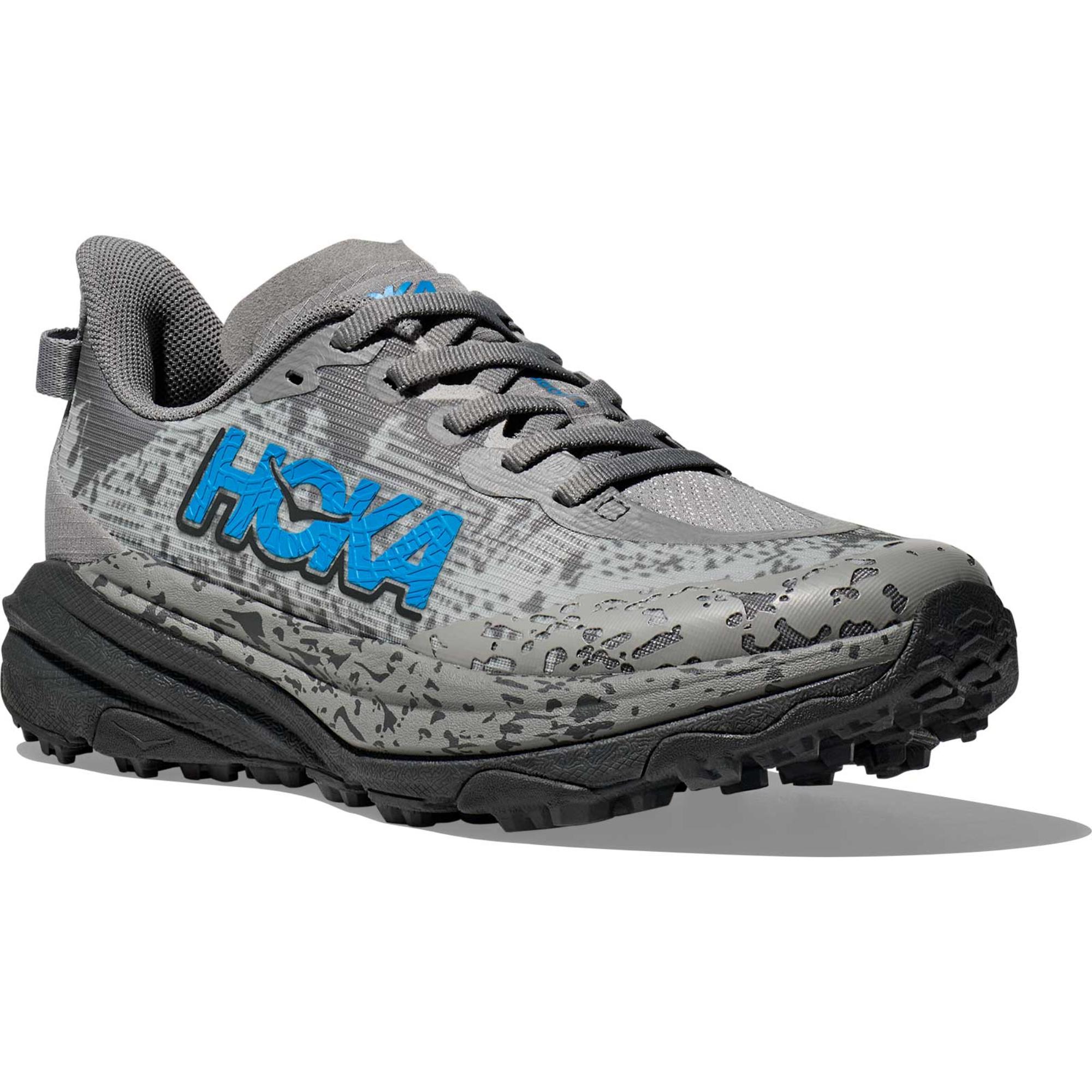 Детские кроссовки для бега по пересеченной местности Speedgoat 6 HOKA, Galactic Grey/Hoka Blue — фото 2