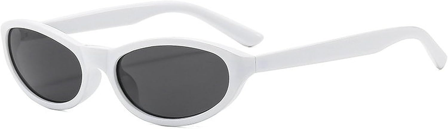 

Солнцезащитные очки COTIA маленького овального размера для женщин и мужчин, модель «кошачий глаз», винтажный стиль, индивидуальный дизайн, милые солнцезащитные очки, White
