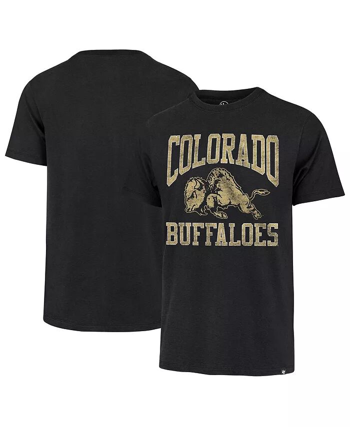 

Мужская черная рваная футболка Colorado Buffaloes Big Ups Buffaloes Franklin '47 Brand, черный