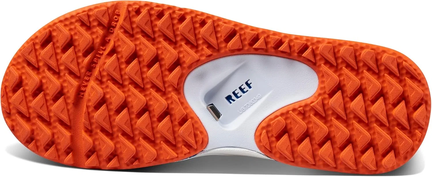 Мужские шлепанцы Reef Fanning для предматчевой разминки, Orange Blue — фото 3