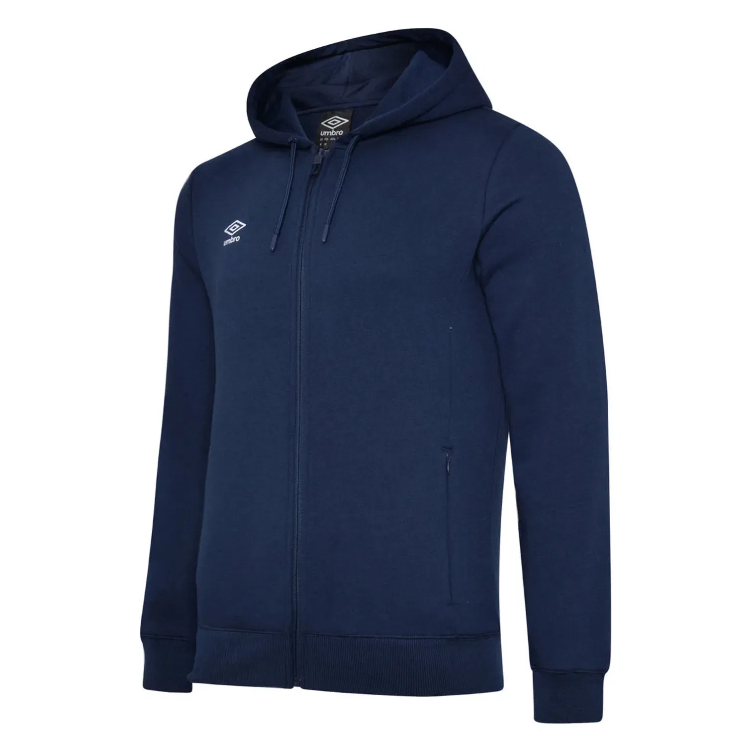 Худи на молнии с капюшоном Stacked Logo Umbro, темно-синий