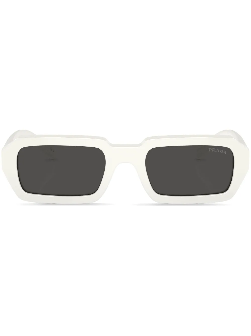 

Солнцезащитные очки в прямоугольной оправе с логотипом Prada Eyewear, белый