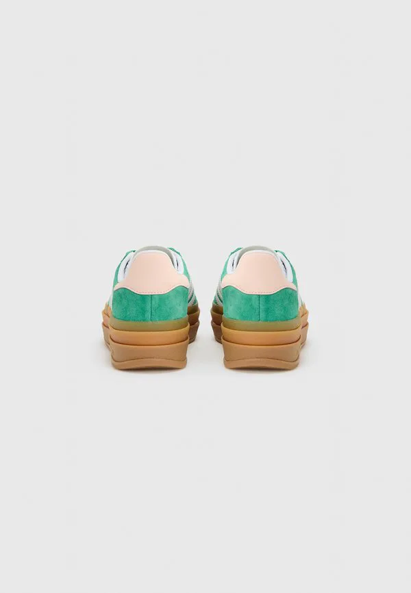 Кроссовки gazelle bold унисекс Adidas Originals, Bold Green/White/Gold-Coloured — фото 3