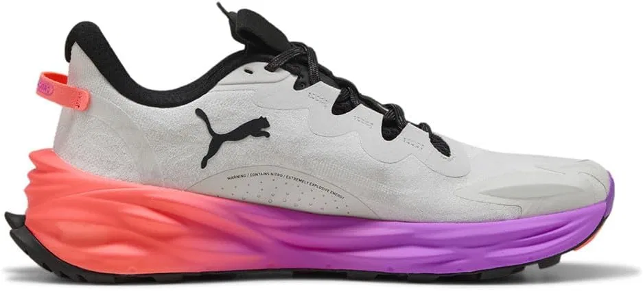 Мужские беговые кроссовки PUMA Fast-Trac Nitro 3, Feather Gray Glowing Red Pure Magenta — фото 3
