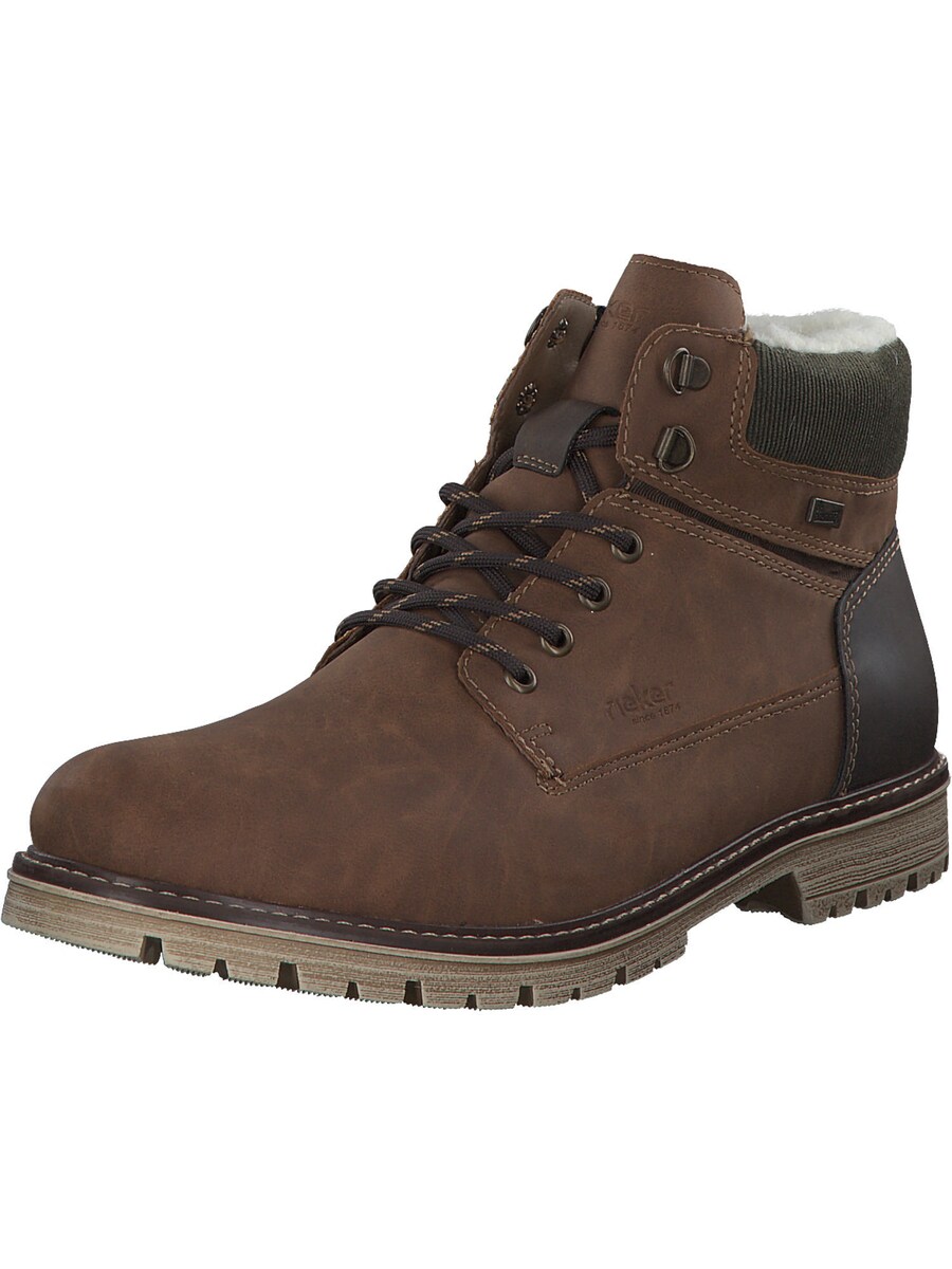 Ботинки на шнуровке Rieker, Cognac/Dark Brown