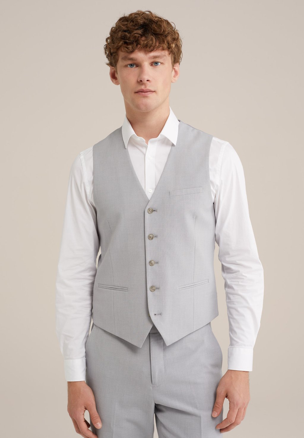 

Элегантный жилет THE FLEX SUIT WE Fashion, пятнистый серый