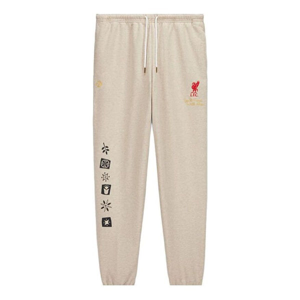 

Брюки x lfc jogger pants 'oat milk heather' Converse, бежевый