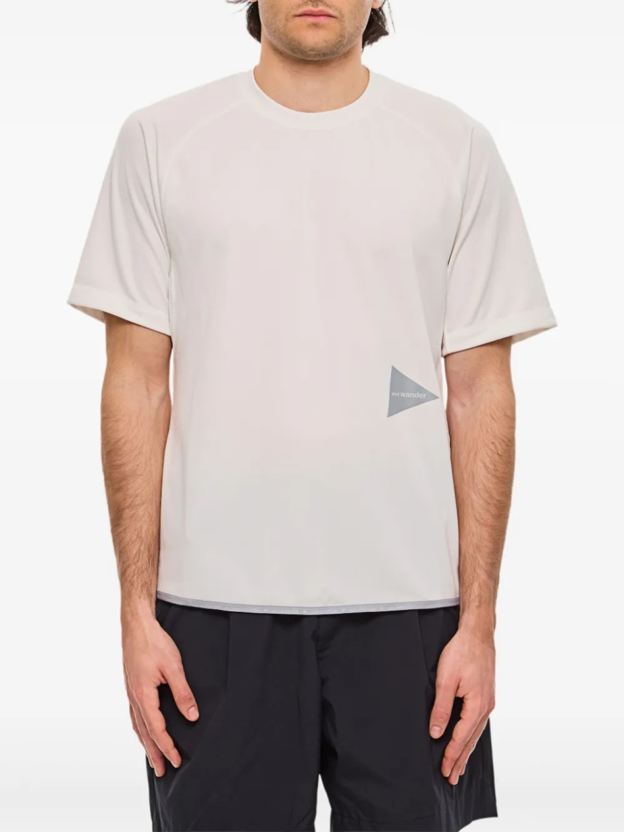 

And Wander logo-print Футболка, белый