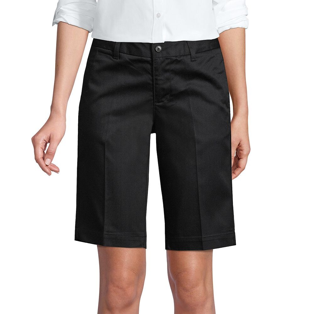 

Женские шорты чинос Land End Front Blend Lands' End, черный