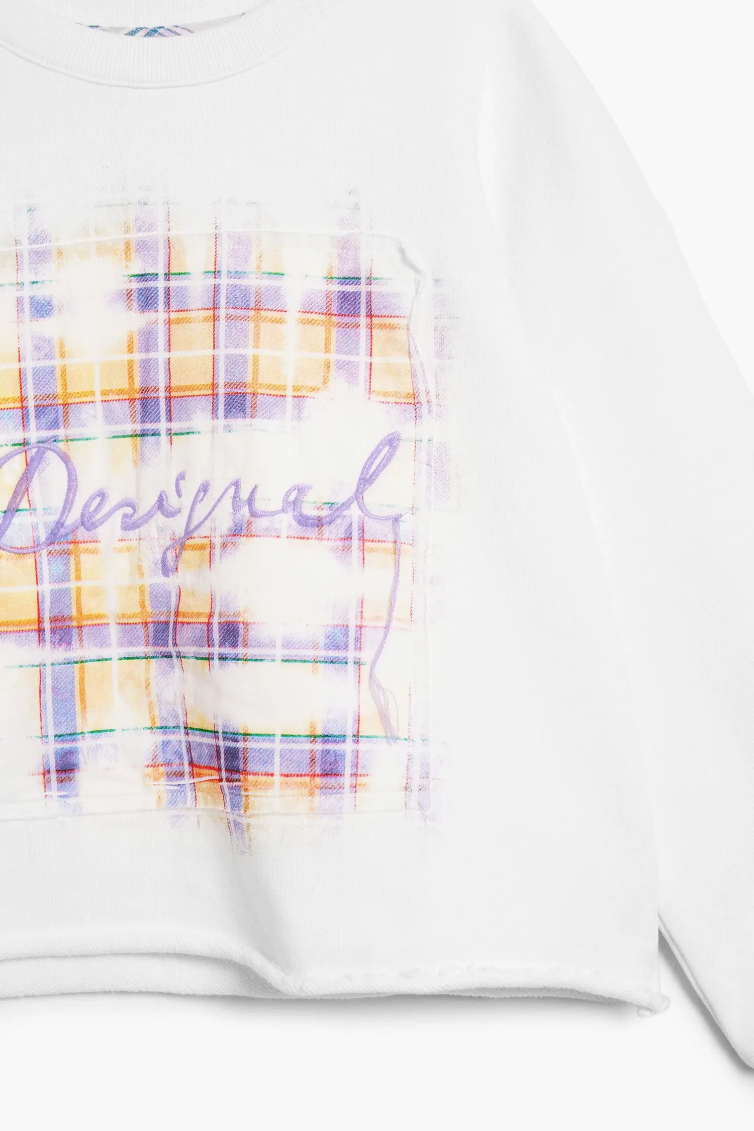 Девочка с капюшоном вышивка Desigual, белый — фото 3