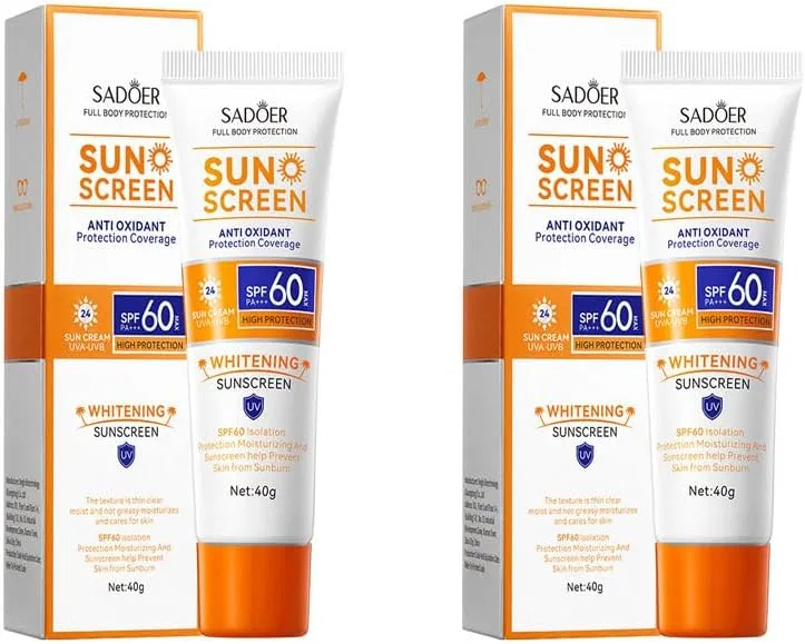 Солнцезащитный крем SPF 60+ VNEWSCHI 2 шт по 40 г