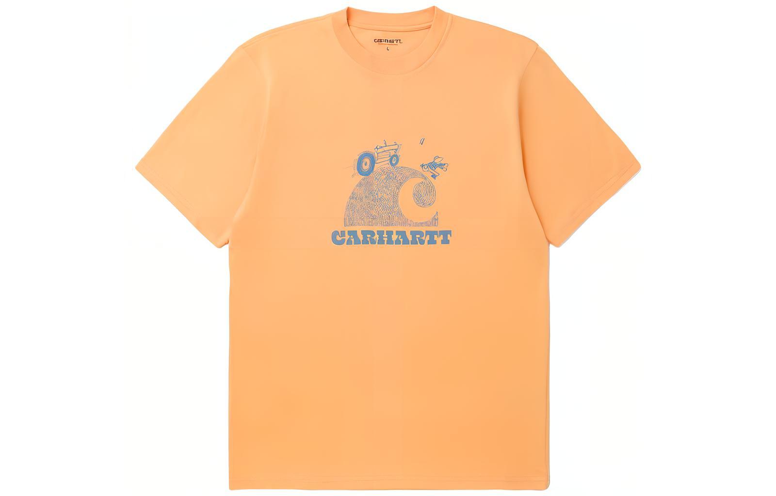 

Carhartt WIP Футболка мужская желтая, Желтый, Carhartt WIP Футболка мужская желтая