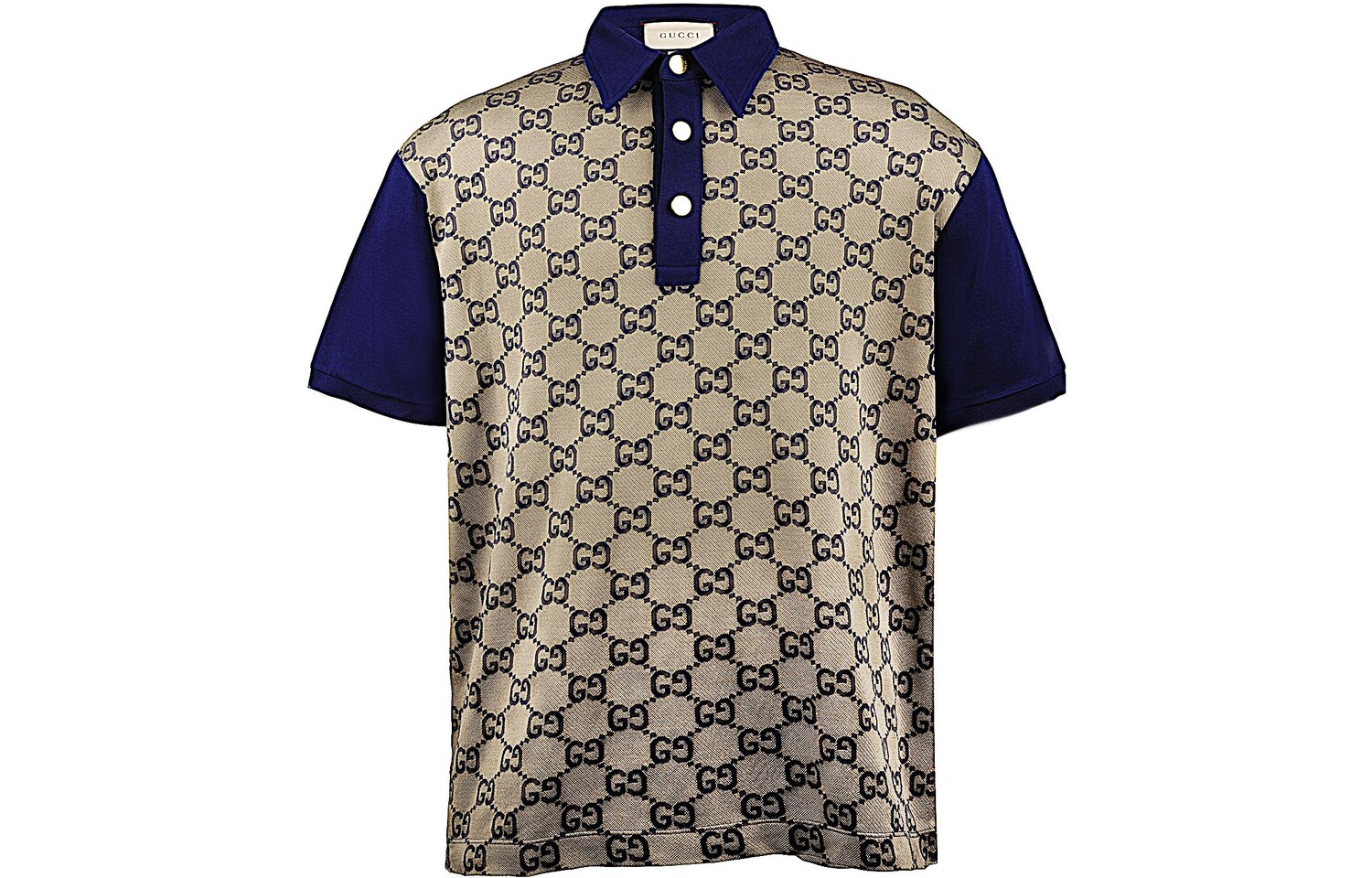 

Рубашка-поло мужская Gucci Maxi Gg, бежевый