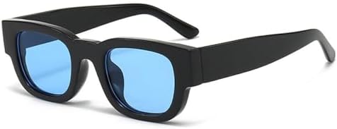 

Популярные модные квадратные солнцезащитные очки для женщин, ретро-очки конфетных цветов для мужчин, панк-очки, солнцезащитные очки UV400, трендовые солнцезащитные очки MTZJH, Black Blue