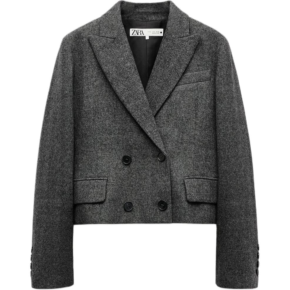 

ZARA Деловой костюм серии ZW женский серый, Gray