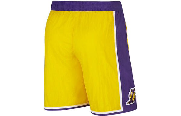Шорты los angeles lakers courtside heritage nba шнуровка спортивные шорты amarillo Nike, желтый — фото 2
