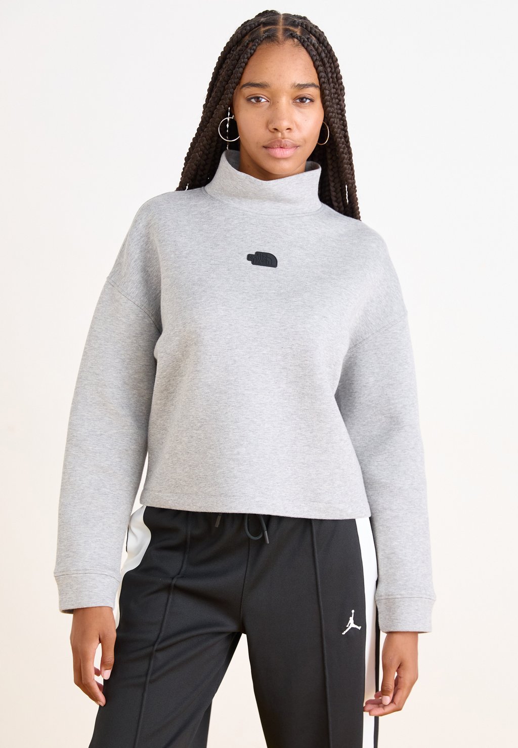 

Толстовка MOCK NECK The North Face, светло-серый