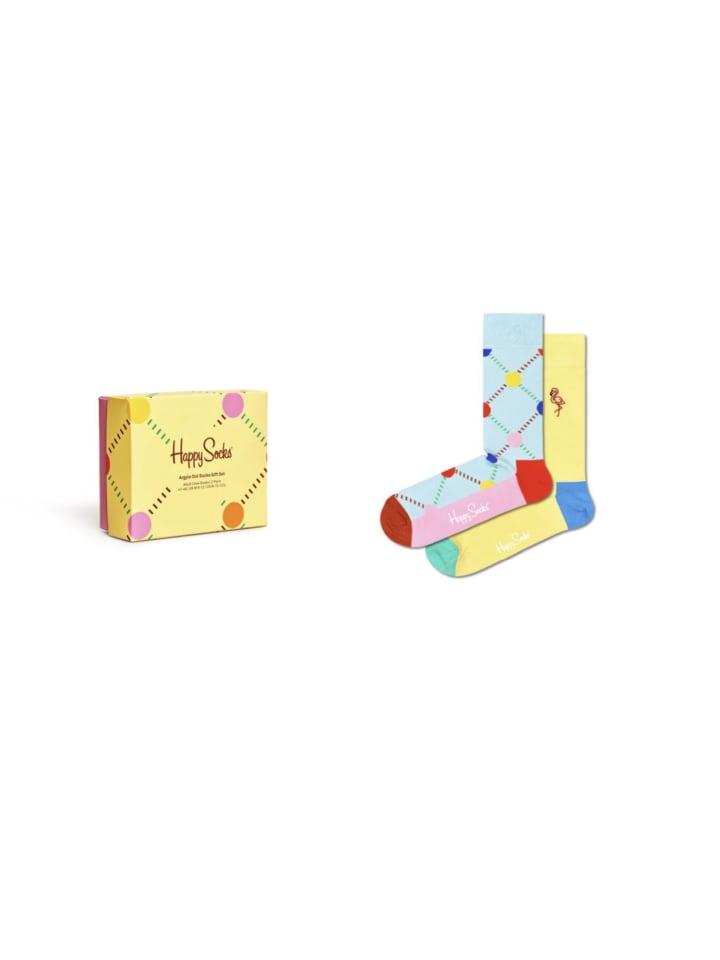 

Носки Happy Socks, цвет argyle dot geschenk box