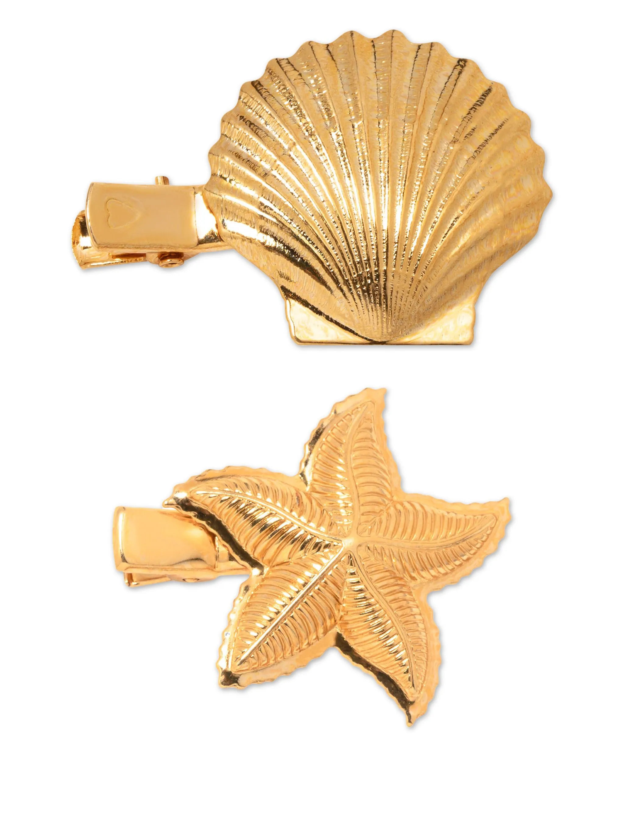 

Набор Oceane из двух заколок для волос Jennifer Behr, золотистый